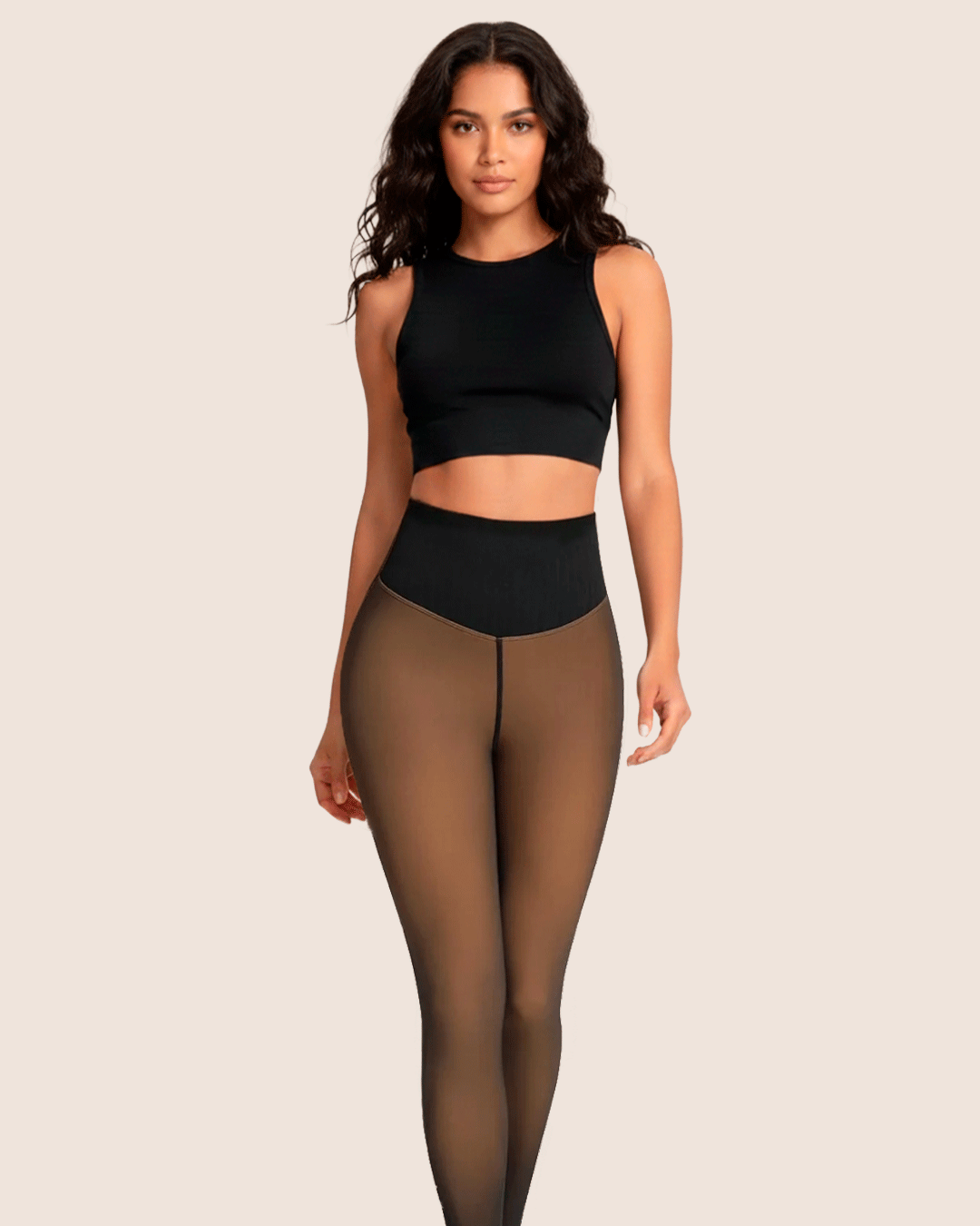 LuxeVeil Seamless Compression Sculpt Leggings